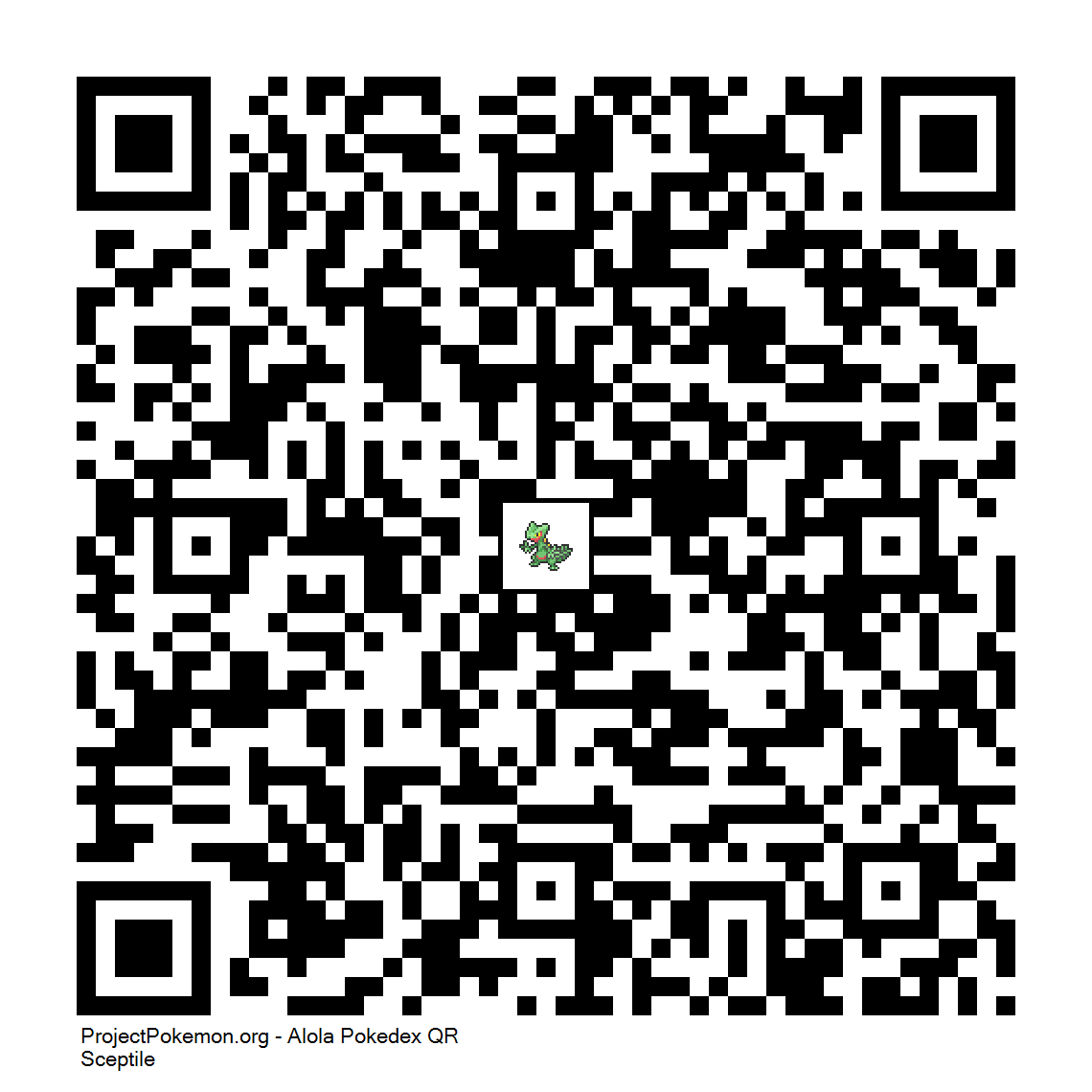 Cdigo QR de Sceptile
